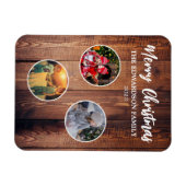 Creëer Uw eigen kerst familie foto collage Magneet (Horizontaal)