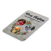 Creëer Uw eigen kerst familie foto collage Magneet (Linkerzijde)