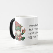 Creëer Uw eigen Kerst Plaid Gnome Pyjama's Magische Mok (Voorkant links)