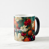 Creëer Uw eigen kerstbloemen & bessen Magische Mok (Voorkant rechts)