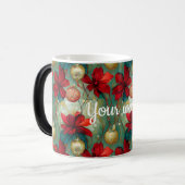 Creëer Uw eigen kerstbloemen & bessen Magische Mok (Voorkant links)