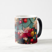 Creëer Uw eigen kerstbloemen & bessen Magische Mok (Voorkant rechts)