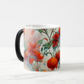 Creëer Uw eigen kerstbloemen Magische Mok (Voorkant links)