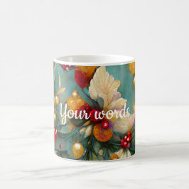 Creëer Uw eigen kerstbloemen & Ornamenten Magische Mok