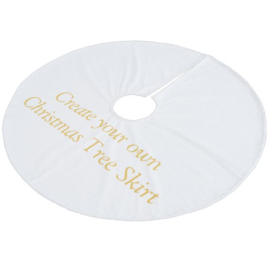 Creëer Uw eigen kerstboomrok Fleece Kerstboom Rok (Gekanteld)