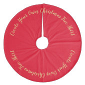 Creëer Uw eigen kerstboomrok Fleece Kerstboom Rok (Voorkant)