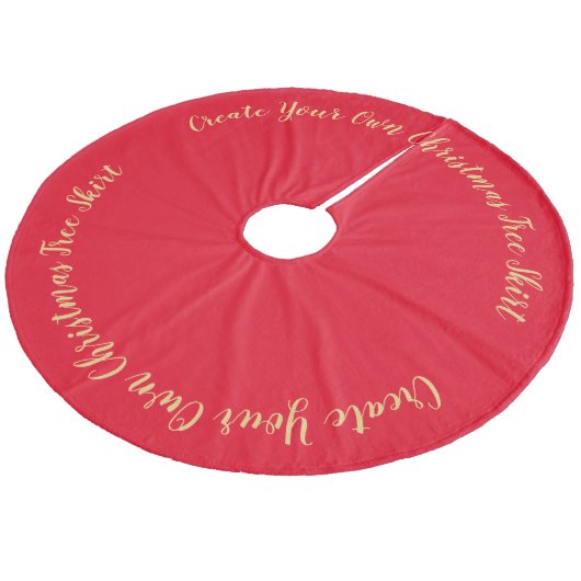 Creëer Uw eigen kerstboomrok Fleece Kerstboom Rok (Gekanteld)