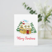 Creëer Uw eigen kerstboomstructuur Feestdagenkaart (Staand voorkant)