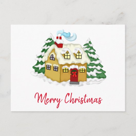 Creëer Uw eigen kerstboomstructuur Feestdagenkaart (Voorkant)