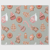 Creëer uw eigen kerstcadeaus cadeaupapier (Vlak)