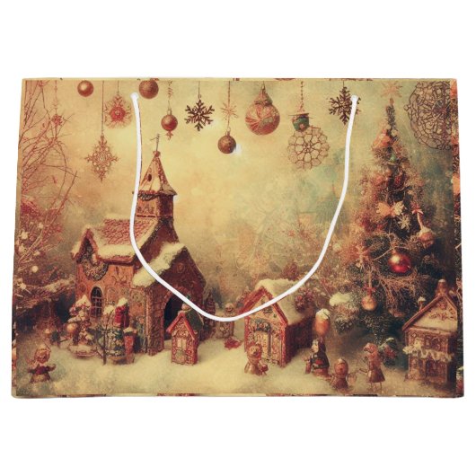 Creëer uw eigen kerstdorp cadeautas (Voorkant)