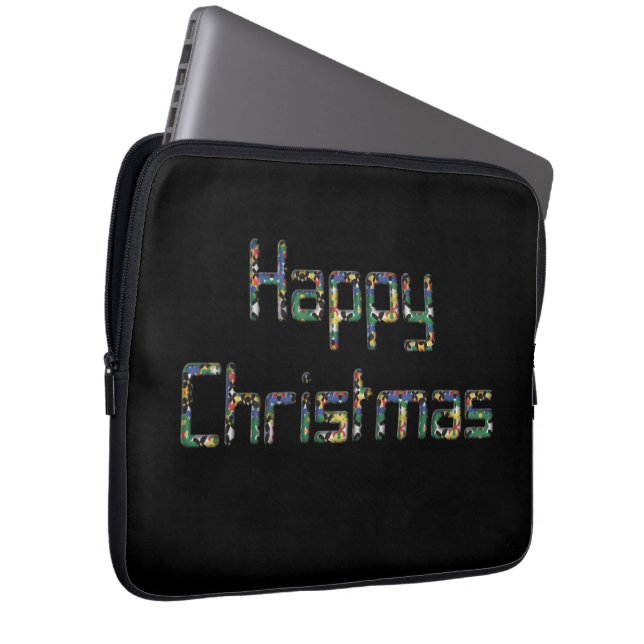 Creëer Uw eigen kerstfeest Laptop Sleeve (Voorkant Rechts)