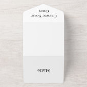 Creëer Uw eigen kerstfeest RSVP White All In One Uitnodiging (Buitenkant)