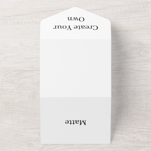 Creëer Uw eigen kerstfeest RSVP White All In One Uitnodiging (Buitenkant)