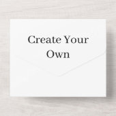 Creëer Uw eigen kerstfeest RSVP White All In One Uitnodiging (Achterkant)