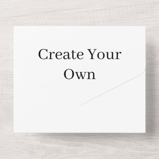 Creëer Uw eigen kerstfeest RSVP White All In One Uitnodiging (Achterkant)