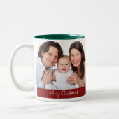 Creëer Uw eigen kerstfeestdag 2 Foto's Tweekleurige Koffiemok (Links)