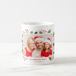 Creëer Uw eigen kerstfeestdag Foto Koffiemok