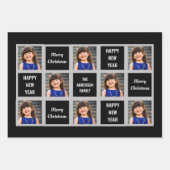 Creëer Uw eigen kerstfeestdag met foto's Inpakpapier Vel (Voorkant 3)