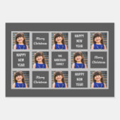 Creëer Uw eigen kerstfeestdag met foto's Inpakpapier Vel (Voorkant 2)