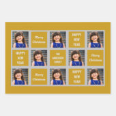 Creëer Uw eigen kerstfeestdag met foto's Inpakpapier Vel (Voorkant)