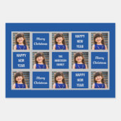 Creëer Uw eigen kerstfeestdag met foto's Inpakpapier Vel (Voorkant 3)