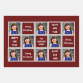 Creëer Uw eigen kerstfeestdag met foto's Inpakpapier Vel (Voorkant)