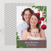 Creëer Uw eigen kerstfoto Feestdagenkaart (Voorkant / Achterkant)