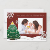 Creëer Uw eigen kerstfoto Foto Feestdagenkaart (Voorkant)