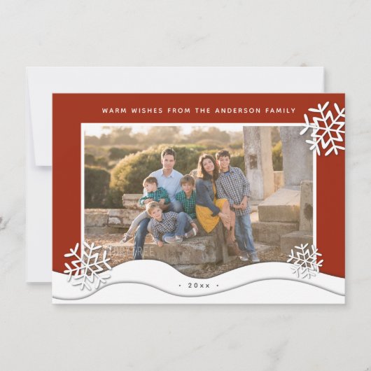 Creëer Uw eigen kerstfoto Foto Feestdagenkaart (Voorkant)