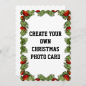 CREËER UW EIGEN KERSTFOTOKAART FEESTDAGENKAART (Voorkant / Achterkant)