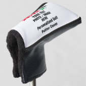 Creëer Uw eigen kerstgolfcadeau: gepersonaliseerd Golfheadcover (3/4 voorkant)