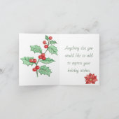 Creëer uw eigen kerstkaarsengel feestdagen kaart (Binnen)