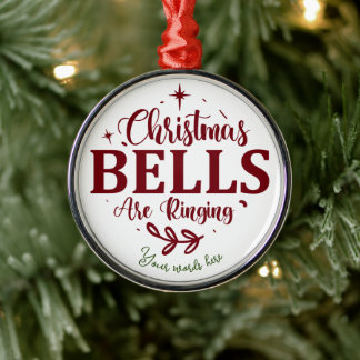 Creëer Uw eigen kerstklokken luiden Metalen Ornament
