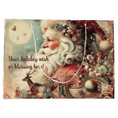 Creëer Uw eigen  Kerstman & Decoraties Groot Cadeauzakje (Achterkant)