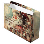 Creëer Uw eigen  Kerstman & Decoraties Groot Cadeauzakje (Voorkant Gekanteld)