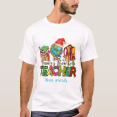 Creëer Uw eigen kerstman's favoriete leraar kerst T-shirt (Voorkant)