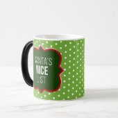 Creëer Uw eigen kerstman's mooie lijst Magische Mok (Voorkant links)