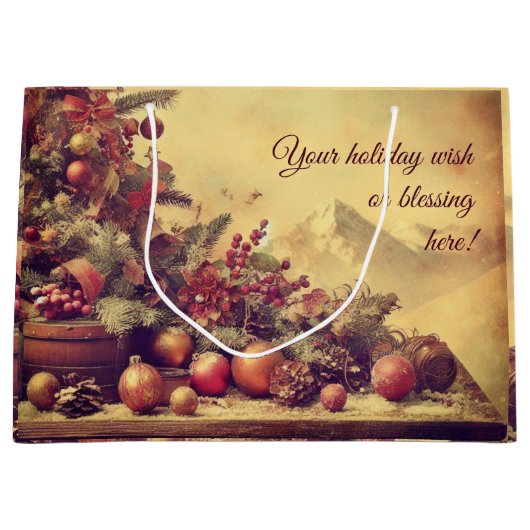 Creëer Uw eigen kerstmiddelpunt cadeautas (Voorkant)