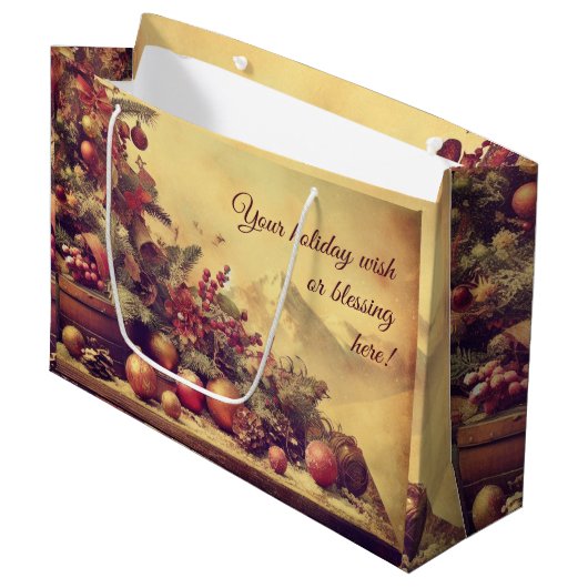 Creëer Uw eigen kerstmiddelpunt cadeautas (Voorkant Gekanteld)