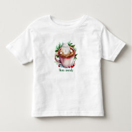 Creëer Uw Eigen Kerstmis Hete Cacao Kinder Shirts
