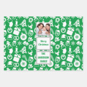 Creëer Uw eigen kerstpatroon voor de fotoserie Inpakpapier Vel (Voorkant 2)