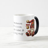 Creëer Uw eigen kerstplaid Gnome Santa Magische Mok (Voorkant rechts)