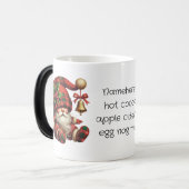 Creëer Uw eigen kerstplaid Gnome Santa Magische Mok (Voorkant links)