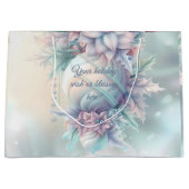 Creëer Uw eigen kerstpunsettias Ornament Groot Cadeauzakje (Voorkant)