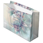 Creëer Uw eigen kerstpunsettias Ornament Groot Cadeauzakje (Voorkant Gekanteld)