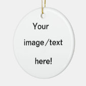 Creëer uw eigen kerstsieraad! keramisch ornament (Links)