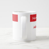 Creëer Uw eigen kerstSjabloon Jumbo Mok (Achterkant)