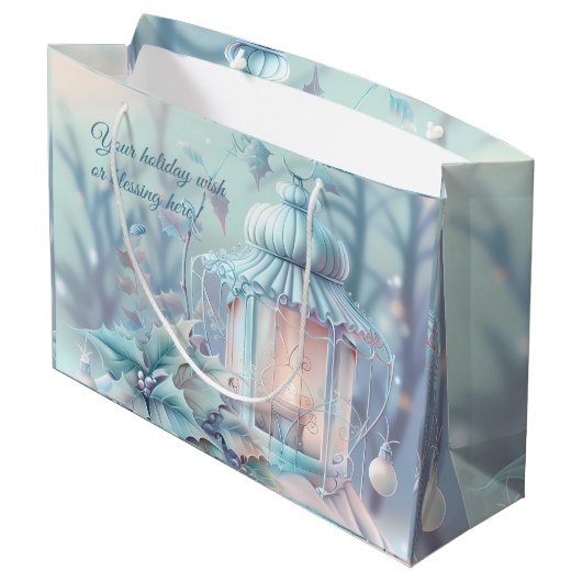 Creëer Uw eigen kerstsprookjeslicht Groot Cadeauzakje (Achterkant Gekanteld)