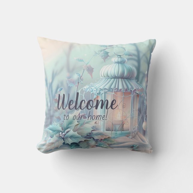 Creëer Uw eigen kerstsprookjeslicht Kussen (Voorkant)